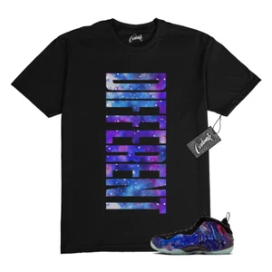 Galaxy Foamposite One Zoom Rookie Obsidian Black Anthracite T Shirt Match DFRNT - Picture 1 of 1