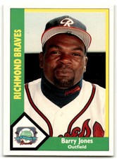 1990 CMC Richmond Braves Barry Jones Richmond Braves #12