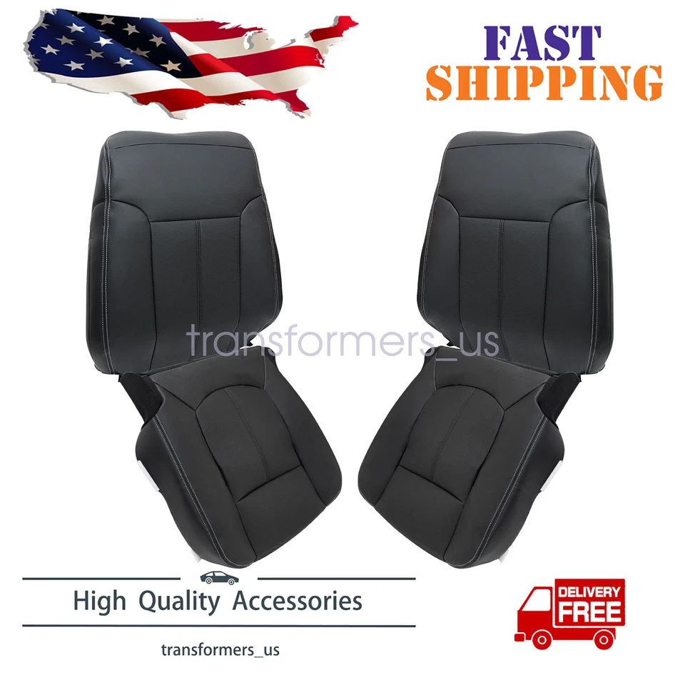 Cubierta de asiento PERF delantera superior/inferior negra para Ford F-250 Super Duty XLT 2011-2016 Foto 1 de 1