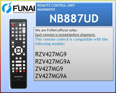 NEW MAGNAVOX REMOTE NB887UD ZV427MG9A ZV427MG9B ZV427MG9 MDR161V/F7 - Image 1 of 2