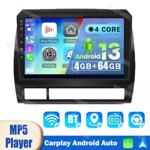 Radio estéreo para automóvil para Toyota Tacoma 2005-2013 Carplay 64G 9" Android 13 navegación GPS - Imagen 1 de 12