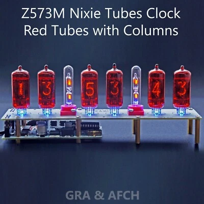 Z573M Nixie Tubes Clock [Tubes Columns Temp sensor] SlotMachine 12/24 WITH TUBES - Image 1 of 4