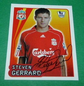 N°315 STEVEN GERRARD LIVERPOOL MERLIN PREMIER LEAGUE FOOTBALL 2007-2008 PANINI - Imagen 1 de 1