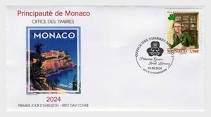 monaco 2024 40th Ann The Princess Grace Irish Library 1984 cultural book 1v FDC - Picture 1 of 1