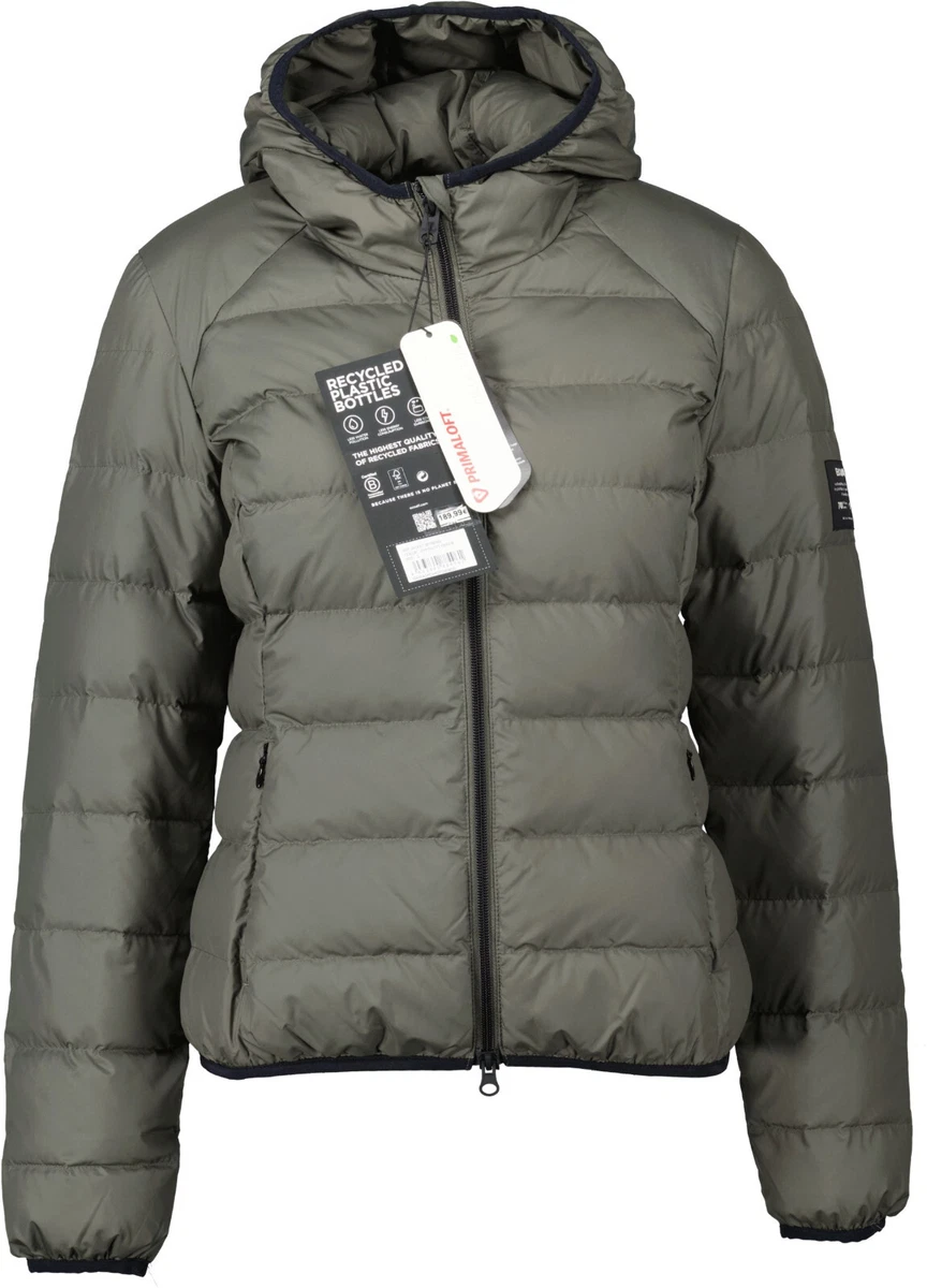 Ecoalf Damen ASP Steppjacke In Grau – Stehkragen, Langarm, Reißverschluss, Mit Daunenfüllung