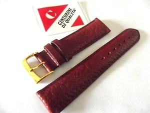 cinturino vera pelle first quality italia 20mm brown watch correa straps orologi - Imagen 1 de 4