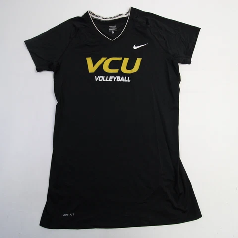 VCU Rams Nike Pro Combat Short Sleeve Shirt Women's Black Used Cover