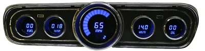 Panel de instrumentos digital Ford Mustang para indicadores 1965-1966 de Intellitronix LED azules Foto 1 de 4