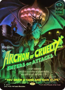 MTG FOIL Arconte de la Crueldad Sin Fronteras - Duskmourn: House of Horror Commander - Imagen 1 de 1