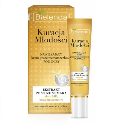 Bielenda Youth Therapy Moisturising Anti Wrinkle Eye Cream 15ml Mature Skin