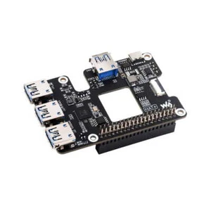 USB 3.2 PCIe Erweiterung für Raspberry Pi 5, PCIe HUB für 4xUSB WaveShare 26847 - Bild 1 von 12