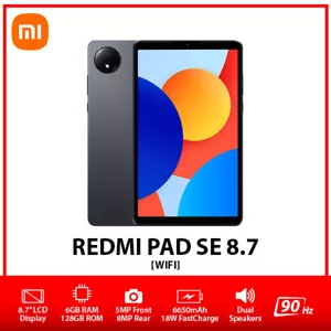 NEW Xiaomi Redmi Pad SE 8.7 Wi-Fi Octa Core Android PC Tablet – Grey/6GB+128GB - Picture 1 of 4