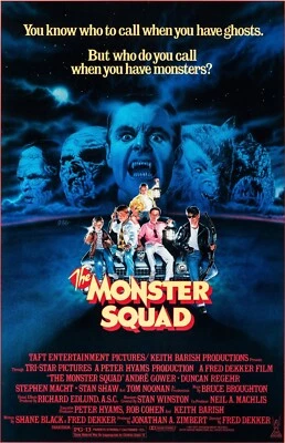 1987 The Monster Squad Movie Poster Print 11X17 Count Dracula Frankenstein 🩸🍿