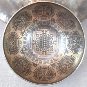 10 Inches Singing Bowl-Tibetan Singing Bowl-Hand Crafted Singing Bowl-Yoga Bowl - Picture 1 of 7