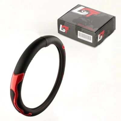 Lenkradschoner Lenkradbezug Hülle Ø 38x9 cm schwarz rot für VW Passat Lupo - Bild 1 von 4