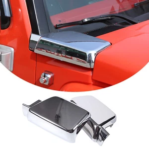 For 06-10 HUMMER H3 SIDE AIR INTAKE HOOD VENTS COVERS CHROME FRONT TRIM NEW PAIR - Picture 1 of 11