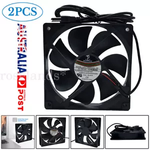 2PCS USB Cooling Fan Silent Fan Fr Computer Case PC CPU Case 5V 120x120x25mm AU - Picture 1 of 8