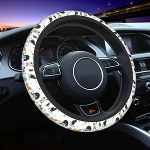 Steering Wheel Cover Universal 14.5-15 Inch Non-Slip Car Accessories for Wome... - Picture 1 of 7
