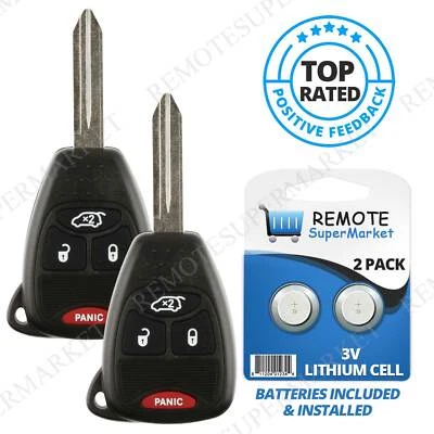Replacement for 04-08 Chrysler Pacifica 05-07 Jeep Liberty Remote Key Fob Pair Foto 1 de 4