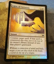 1x FOIL Near Mint Lapse of Certainty - English MTG - Conflux - Common NM/M