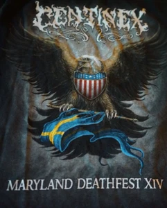 Centinex Maryland Death Festival XIV Small Adult Shirt 2016 Near Mint DeathMetal - Picture 1 of 3