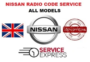 Official Nissan Radio Code Qashqai - Juke- Micra - Note - Navara WITHIN MINUTES!
