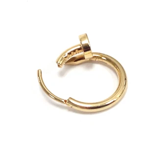Cartier JUSTE UN CLOU Nail Earring Pierced 18K Yellow Gold 750 Mini Model SINGLE - Picture 1 of 16