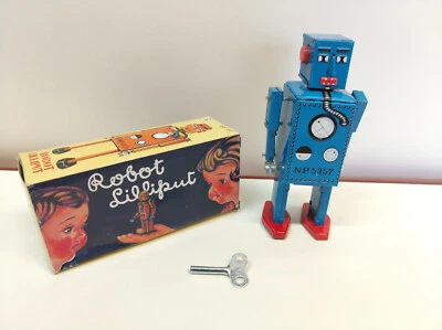 Q.S.H. (MS397) Lilliput - Robot mécanique en tôle (marcheur) - Photo 1/4