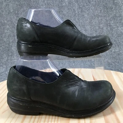 Zapatos Dr Martens para mujer 8 Annalina informales sin cordones zuecos de cuña de cuero negro Foto 1 de 4