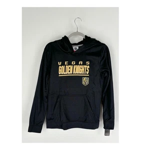 NHL Las Vegas Golden Knight Youth Hoodie Pullover Size Large 14/16 Black New - Picture 1 of 8