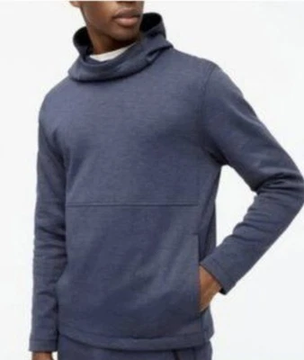 Sudadera con Capucha J.Crew Auténtica Polar Para Hombre L Azul Cuello Embudo Pullover Suave Canguro  Foto 1 de 4
