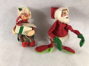 Vintage Annalee Santa Claus(1969) & Mrs. Claus(1981) Dolls - Picture 1 of 17