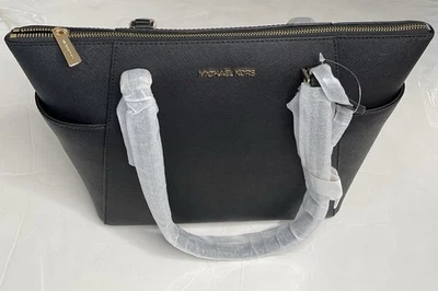 Michael Kors Charlotte Large Saffiano Leather Top-Zip Tote Bag - Image 1 of 4