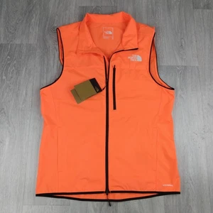 Men's The North Face Higher Run Wind Vest Gilet Running Jogging Fitness Orange M - Picture 1 of 21