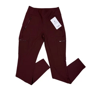 Pantalones cargo al tobillo Athleta Brooklyn para mujer talla 6/T borgoña ropa deportiva pantalones - Imagen 1 de 6