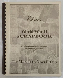 Elsie's World War II 2 album giornali vintage Marshfield Wisconsin - Foto 1 di 7