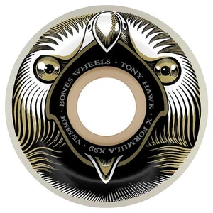 BONES Hawk 'Beak & Destroy' V5 Sidecut X-Formula Skateboard Wheels 58mm 99a - Picture 1 of 2