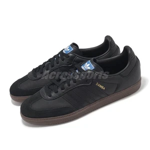 adidas Originals Samba OG Triple Black Gum Men Unisex Casual Shoes IE3438 - Foto 1 di 8
