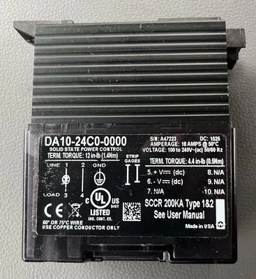 Watlow DA10-24C0-0000 Power Controller - Image 1 of 2