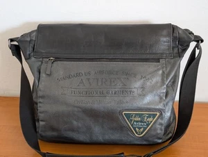 Vintage Avirex Leather Messenger Bag - Imagen 1 de 10