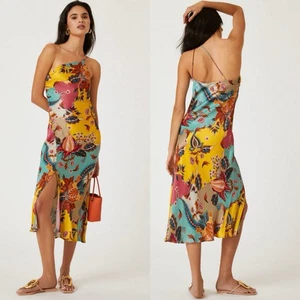 Vestido sin Mangas Anthropologie Bl-nk London Un Hombro Talla 2 Floral Cóctel Fiesta - Imagen 1 de 14