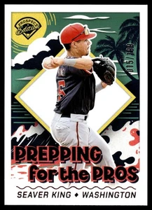 2024 Panini Prospect Edition SEAVER KING PREPARACIÓN PARA LOS PROFESIONALES ROJO/199 #23 - Imagen 1 de 2