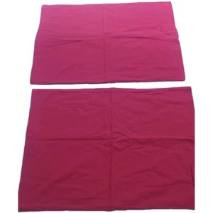 LL Bean Home Nautical Red Flannel 20x28.5 Standard Pillow Cases 2 - Picture 1 of 8