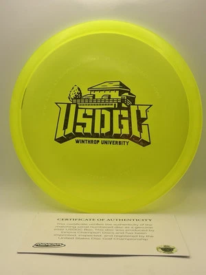 2022 USDGC CHAMPION Neon Yellow ROC The Shack Roses 180g Innova Disc Golf - Image 1 of 4