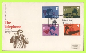 G.B. 1976 Telephone set on Post office First Day Cover, Taunton - Picture 1 of 1