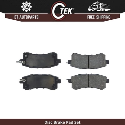 Para INFINITI QX56 2011-2013 | Pastillas de freno de disco traseras centradas | Cerámica Foto 1 de 3