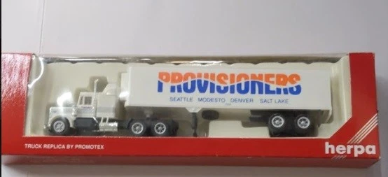 Herpa 6111 HO Peterbilt Provisioners Tractor Trailer - Image 1 of 1