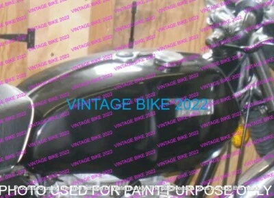 BSA A65 L LIGHTNING 650CC ACERO NEGRO TANQUE GASOLINA 1972 + GRIFO TAPA/APTO PARA Foto 1 de 4