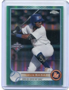 2022 Topps Pro Debut Osleivis Basabe Aqua Cromo Refractor #68/75 - ¡Hot Rods!¡! - Imagen 1 de 1