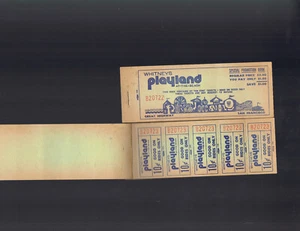 WHITNEYS PLAYLAND AT-THE BEACH-SAN FRANCISCO VINTAGE BOOK OF 15 TICKETS - Picture 1 of 1